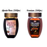 Orchard Honey Combo Pack (Ajwain+Premium) 100 Percent Pure and Natural (2 x 250 g)